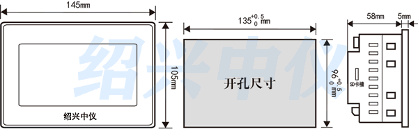 四路無紙記錄儀接線安裝說明圖